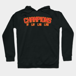 Four Time Champions Hoodie